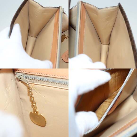 CELINE Macadam Canvas Shoulder Bag Pvc Leather Brown - Picture 13 of 13